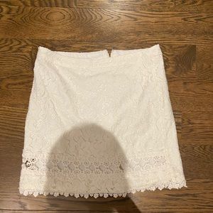 Topshop white skirt